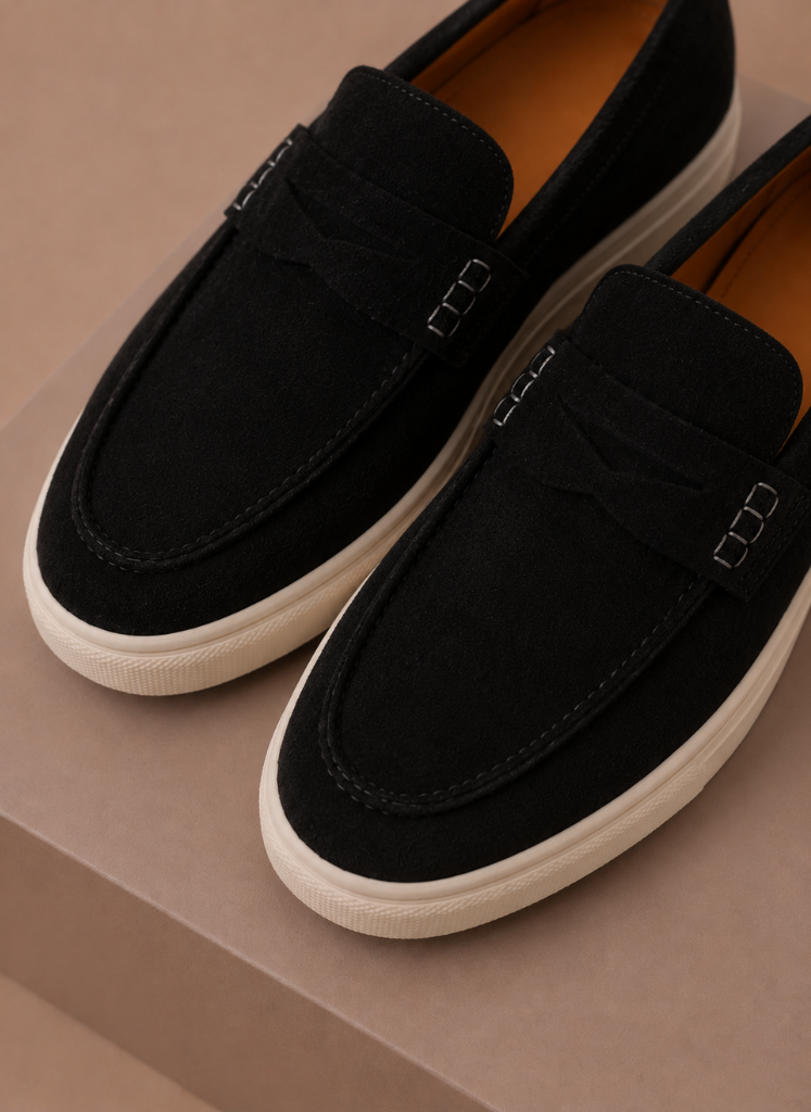 Men's Suede Penny Loafers – Premium Lightweight Slip-On | Areleon