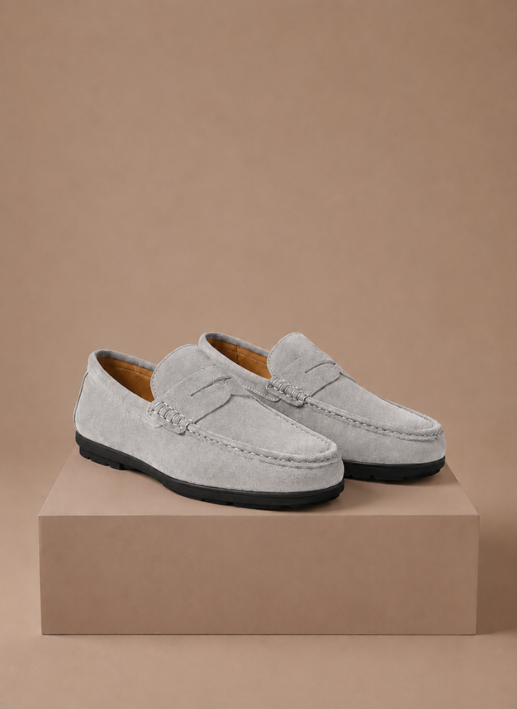 Men's Suede Driving Loafers – Soft Comfortable Slip-On | Areleon