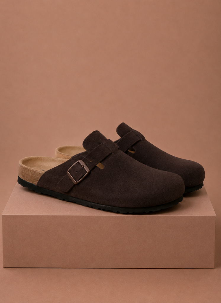 Men's Suede Slip-On Clogs – Comfortable Everyday Shoes | Areleon