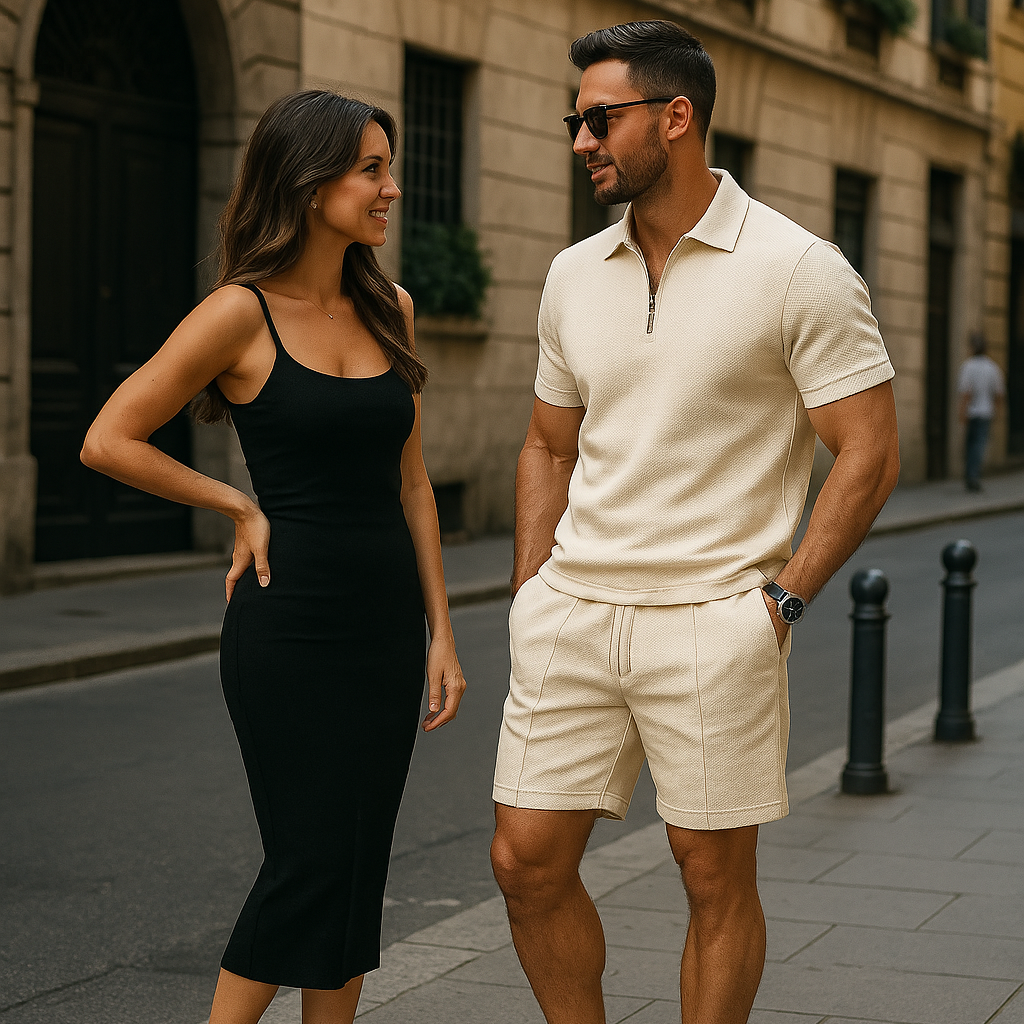 Milano Half-Zip Polo