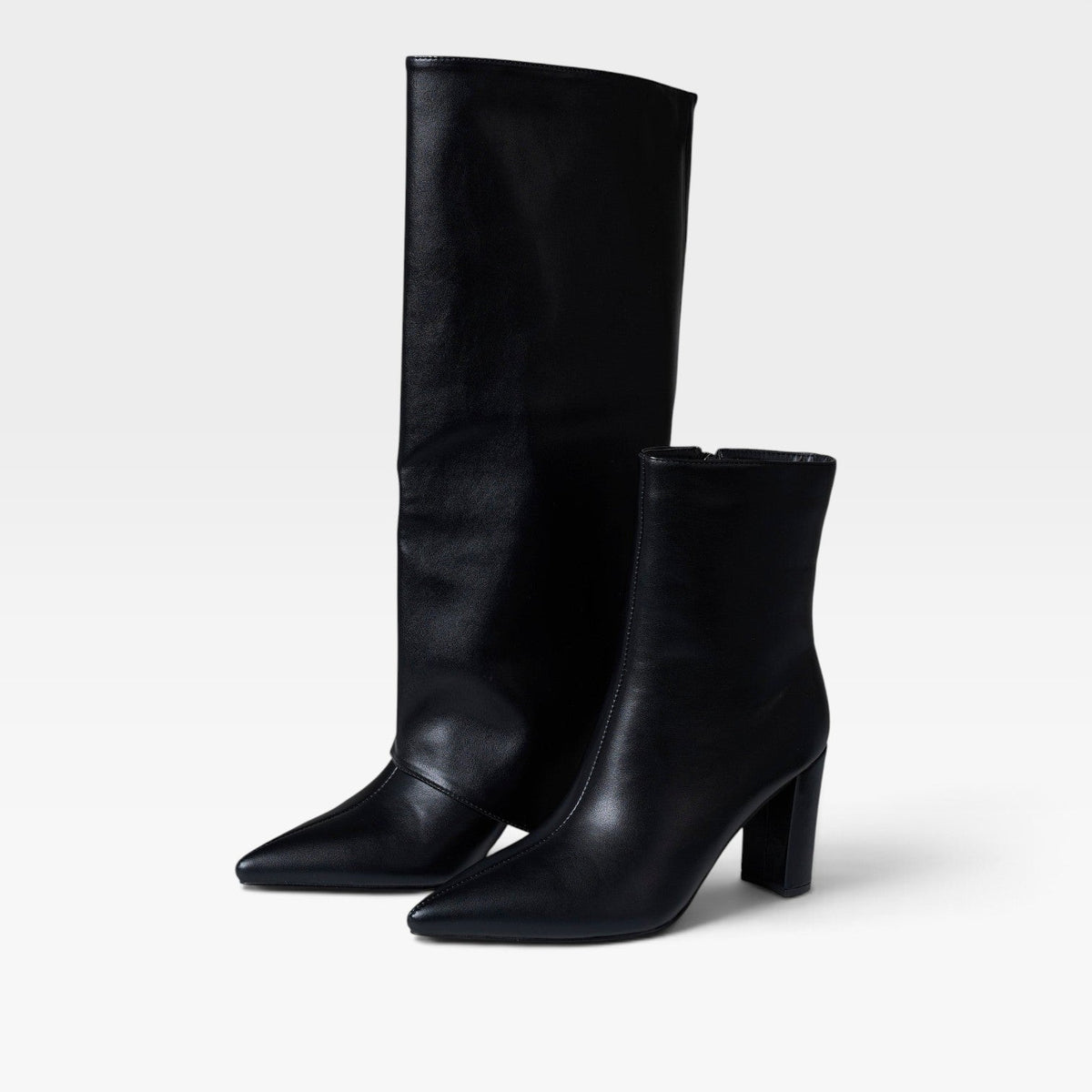 Women's Leather Convertible Knee High Boots