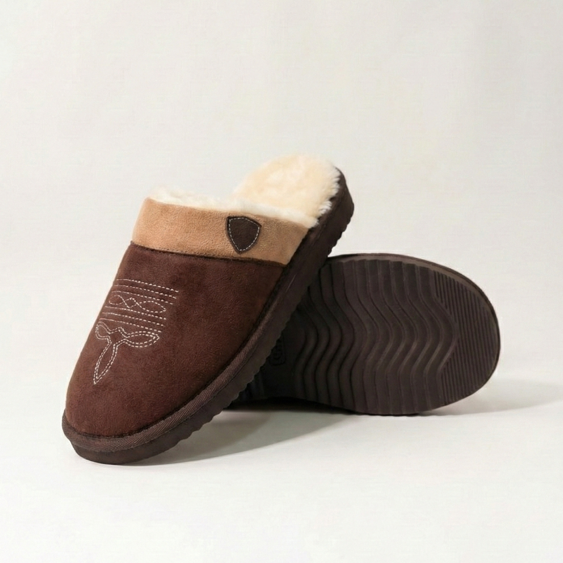Women's Suede Cowboy Slippers