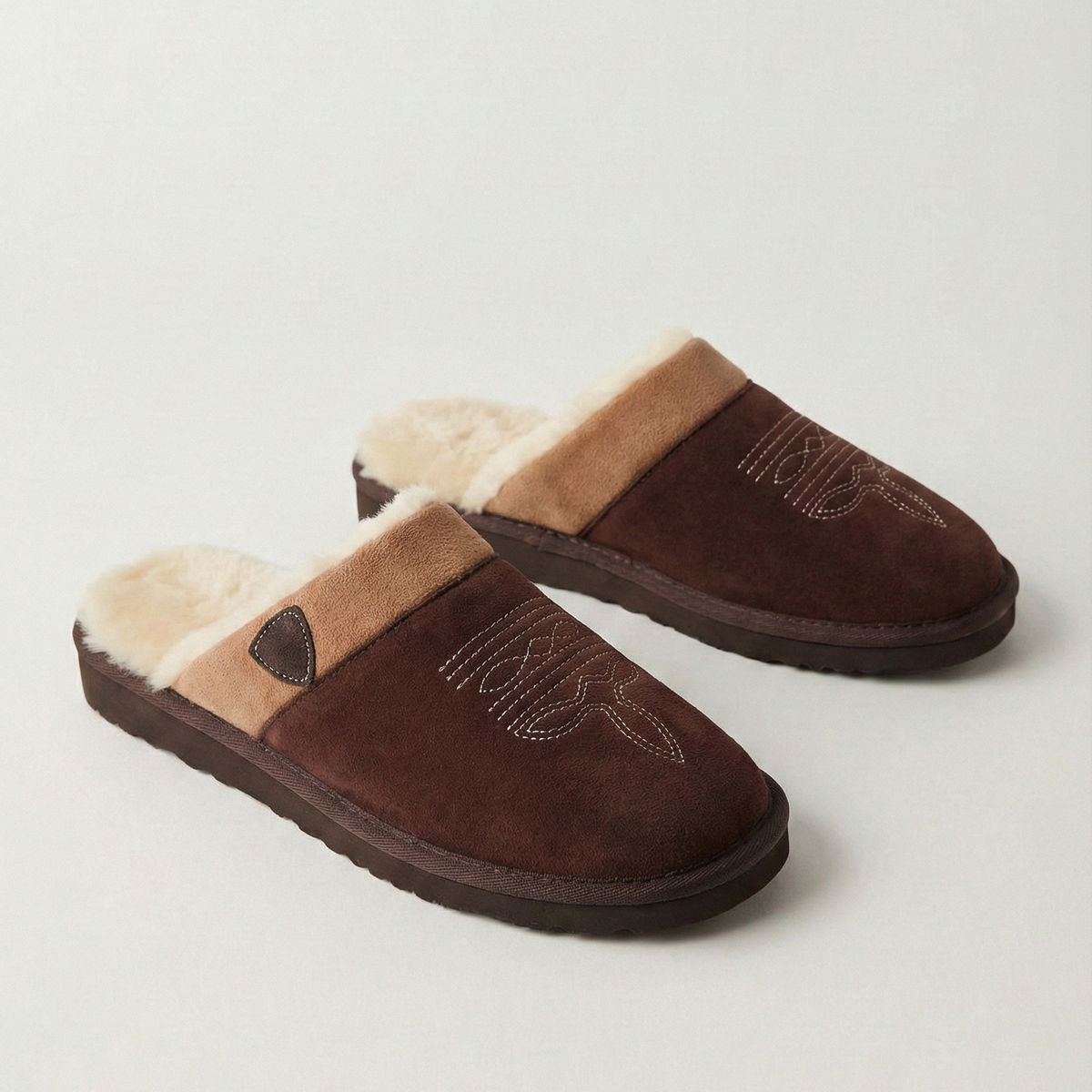 Women's Suede Cowboy Slippers