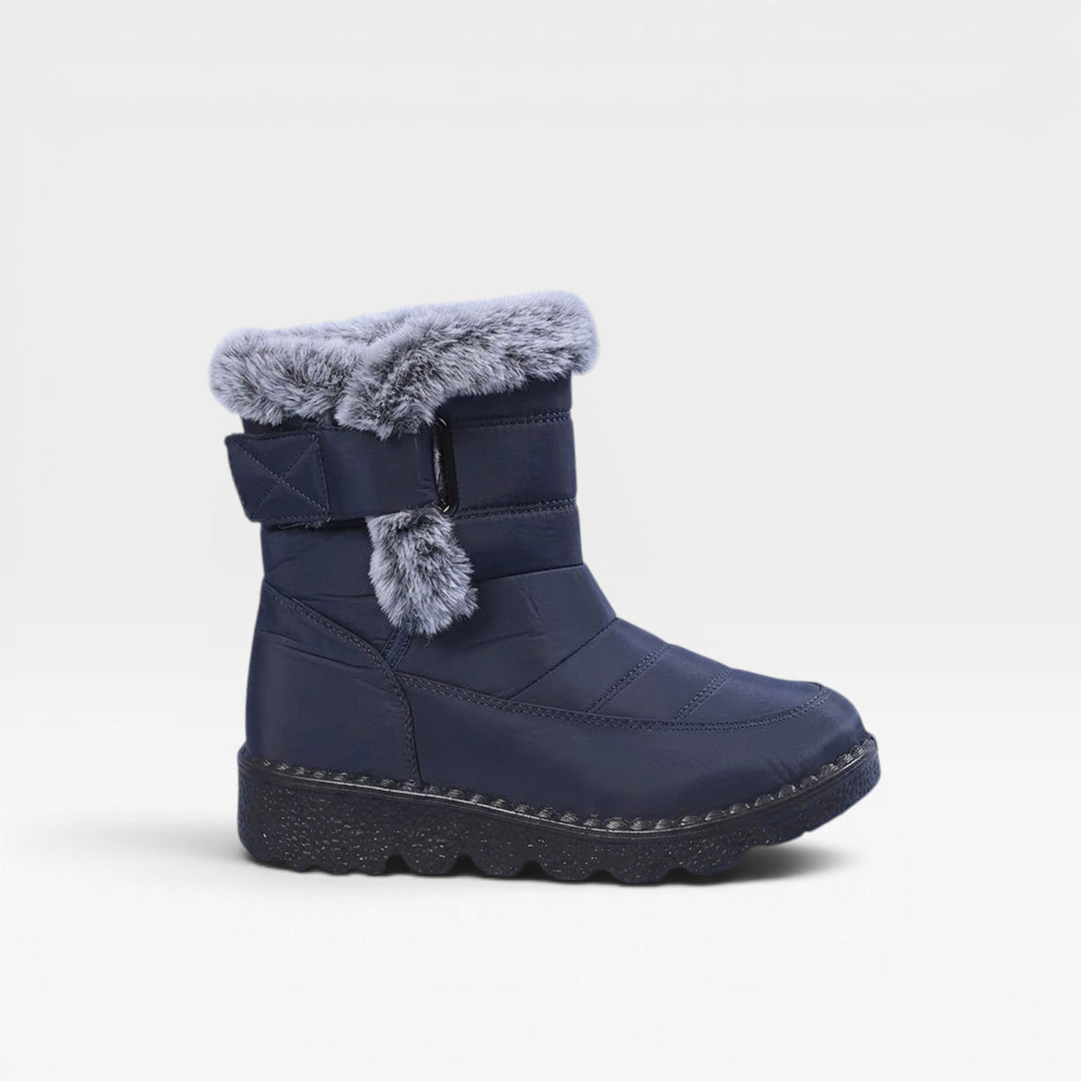 Women's Quilted Winter Boots – Faux Fur Lined Waterproof Snow Boots
