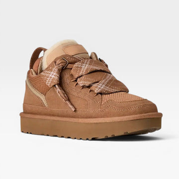 Women's Shearling Lined Sneakers – Cozy Genuine Suede Chunky Trainers
