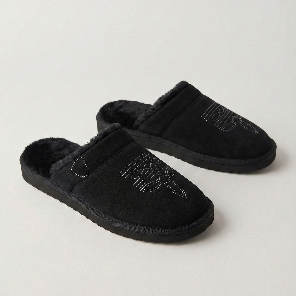 Women's Suede Cowboy Slippers