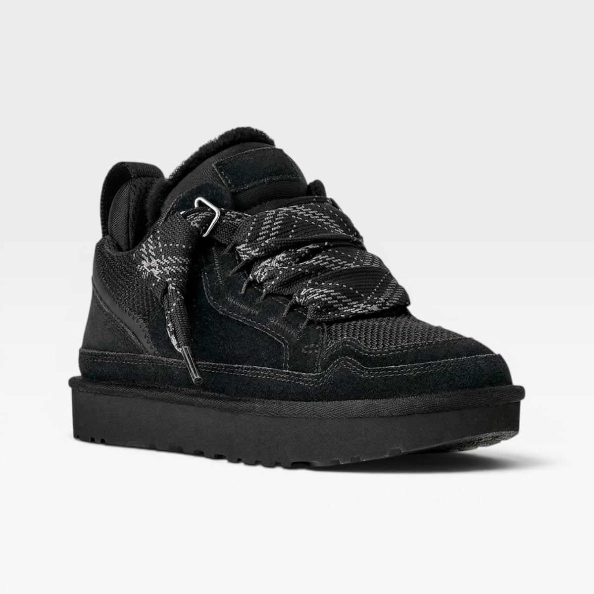 Women's Shearling Lined Sneakers – Cozy Genuine Suede Chunky Trainers