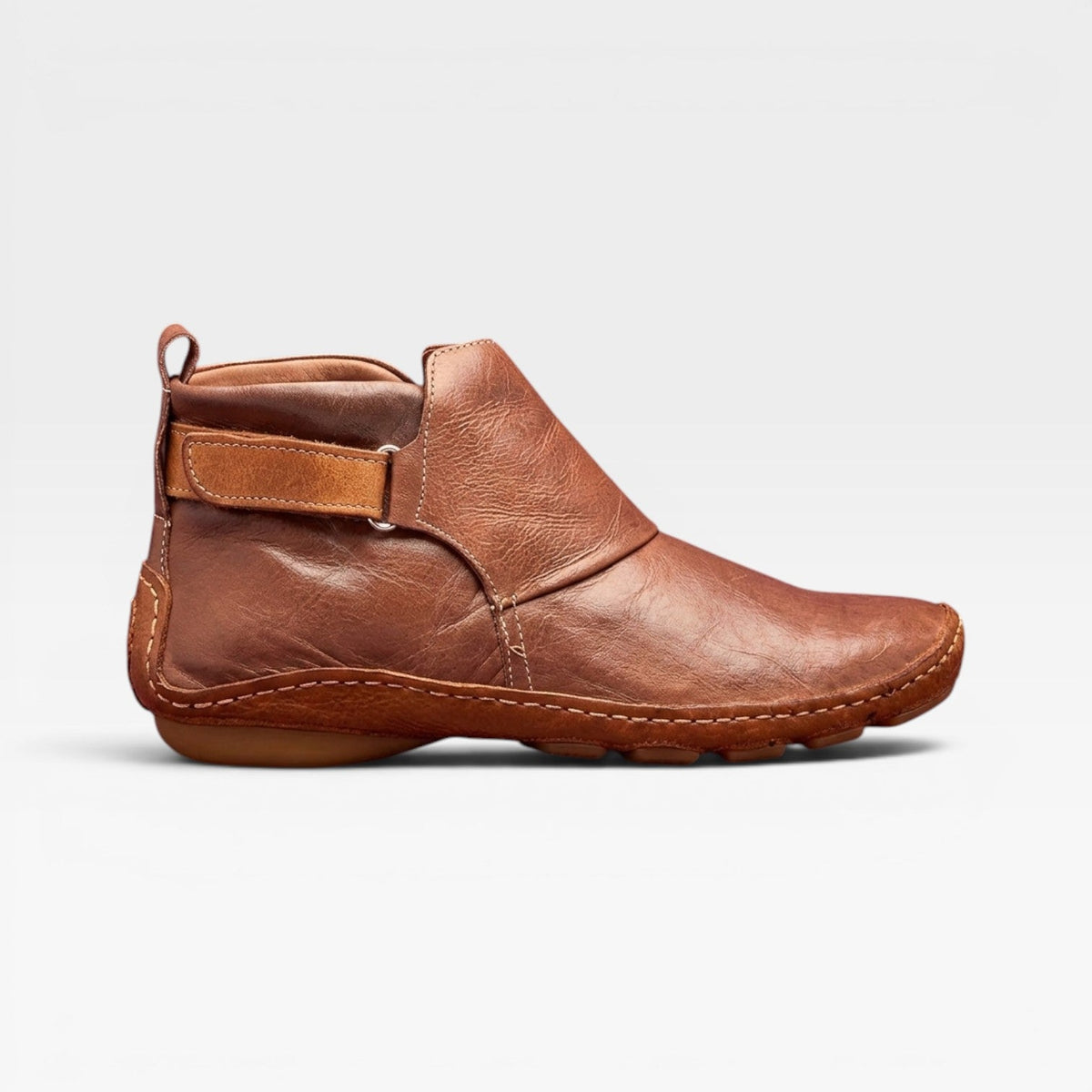 Women's Leather Ankle Boots – Cushioned Comfort Autumn Booties