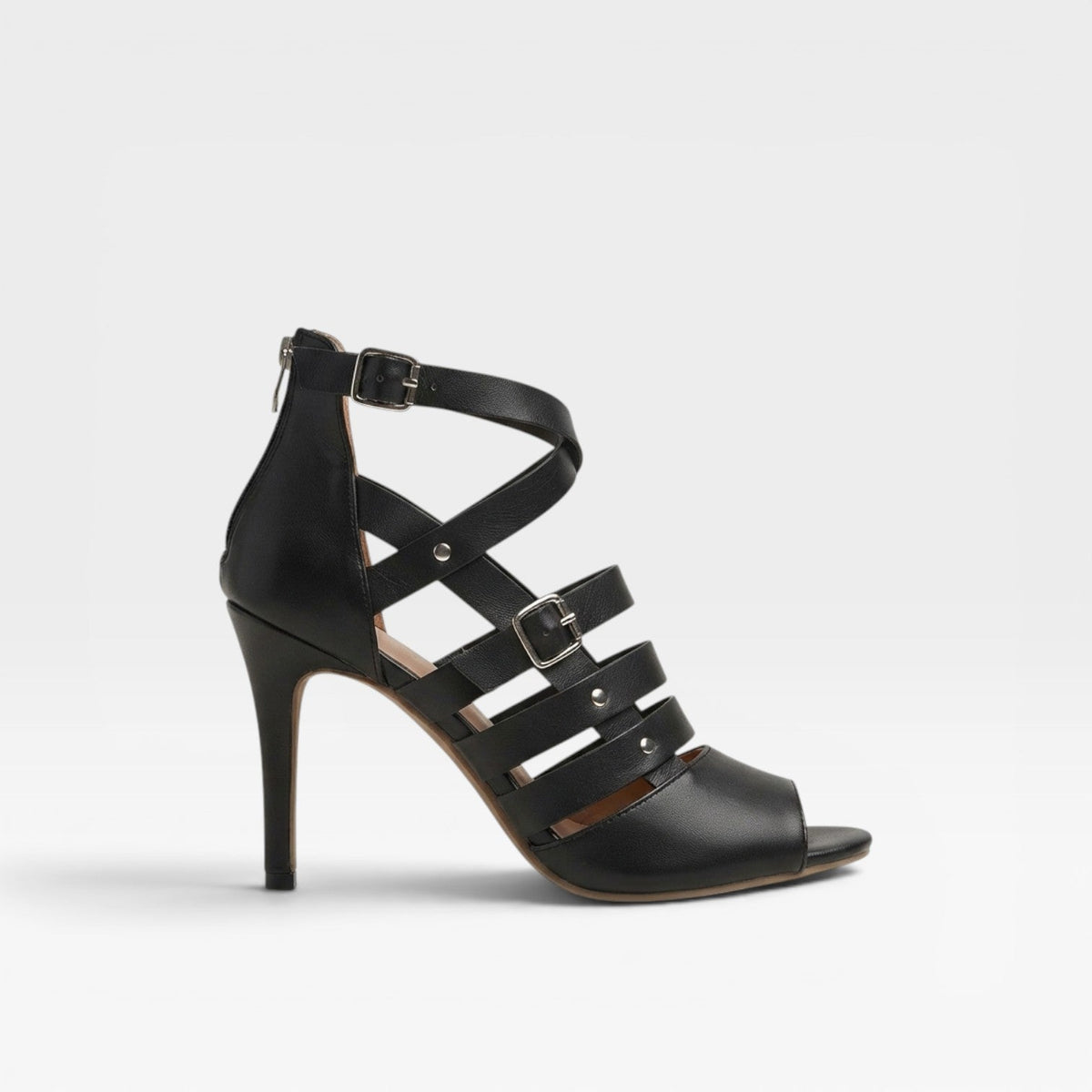 Women's Gladiator Stiletto Heels – Elegant Cross Strap Open Toe Sandals for Special Occasions