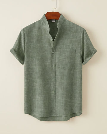Mandarin Shirt Refined Escape
