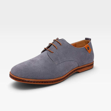 Men's Suede Lace-Up Derby Shoes