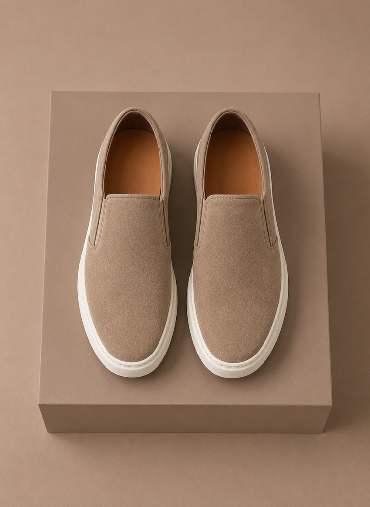 Men’s Suede Slip-On Sneakers – Casual Everyday Loafers | Areleon