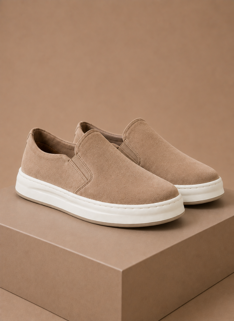 Men’s Suede Slip-On Sneakers – Casual Everyday Loafers | Areleon
