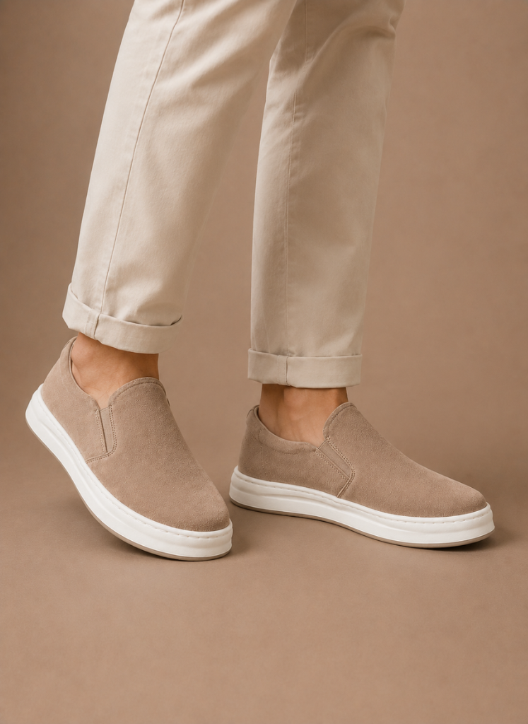 Men’s Suede Slip-On Sneakers – Casual Everyday Loafers | Areleon