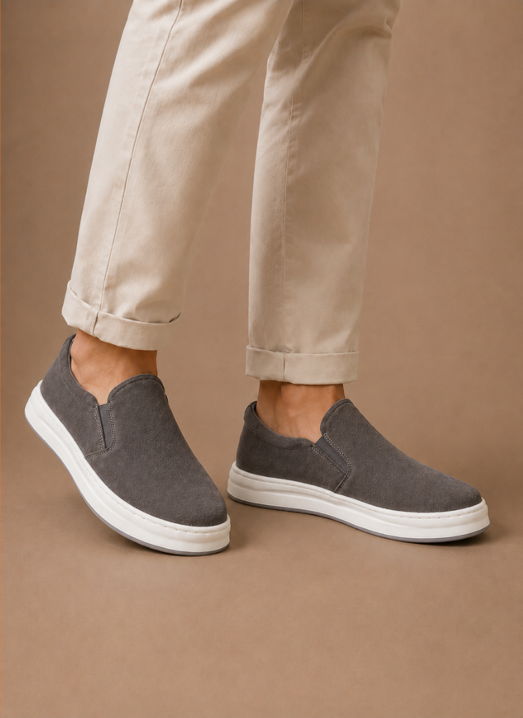 Men’s Suede Slip-On Sneakers – Casual Everyday Loafers | Areleon