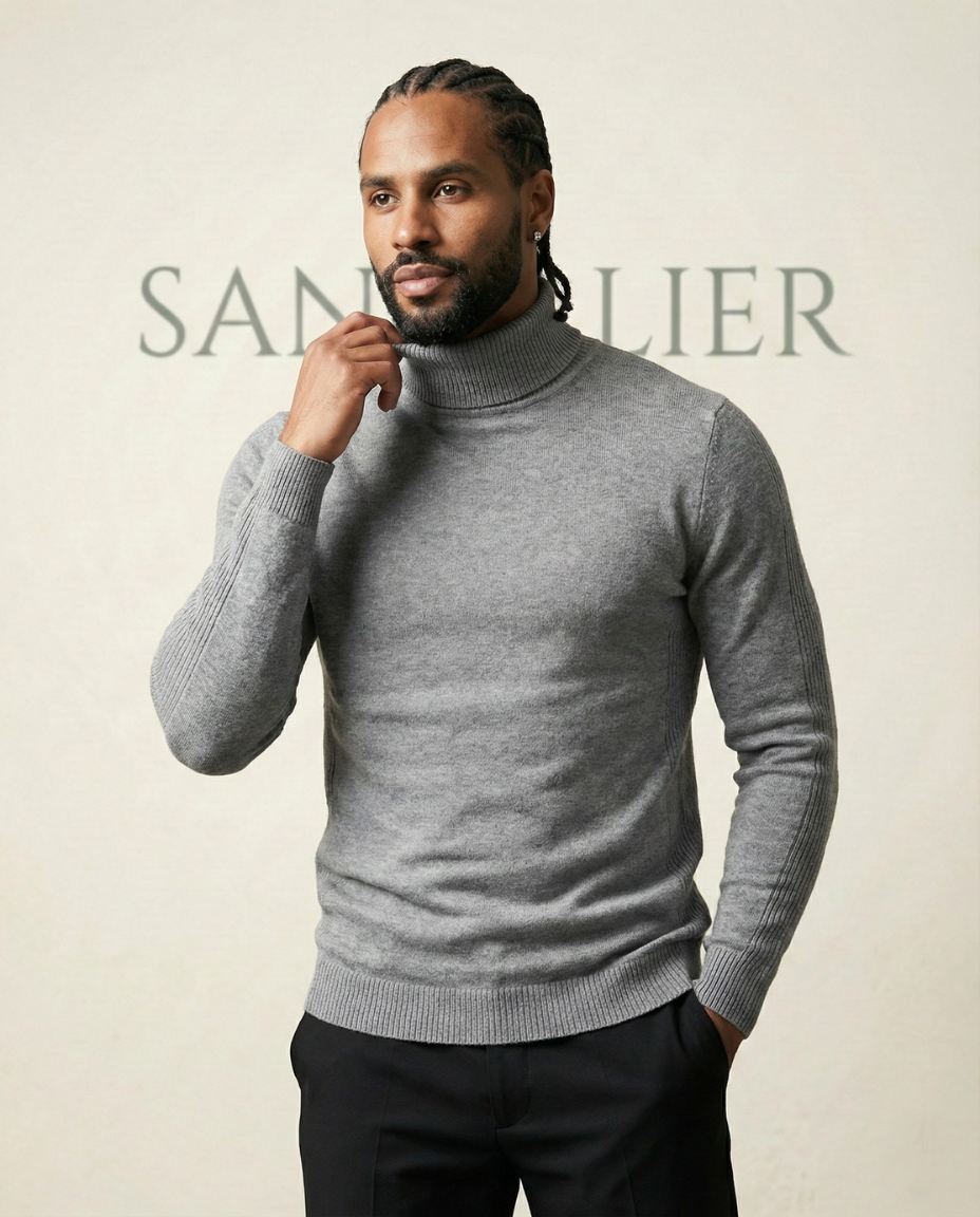 Pullover Sweater Refined Neck