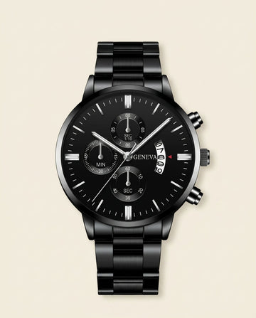 GV Signature Black Chronograph Watch