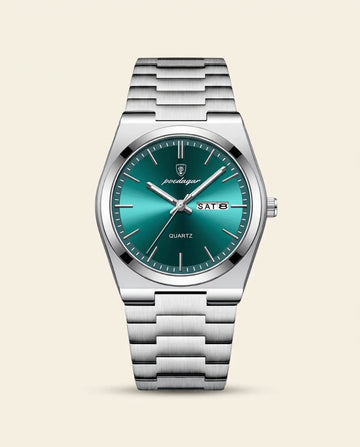 PD Prestige Green Dial Steel Watch