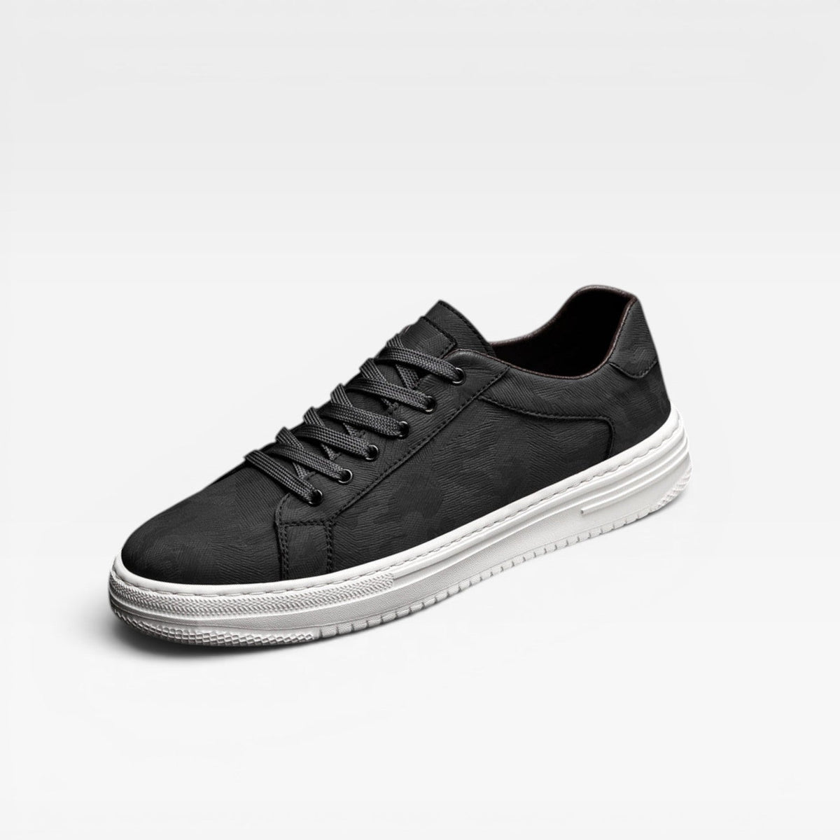 Men's Leather Trainers – Classic Lace Up Smart Casual Everyday Sneakers