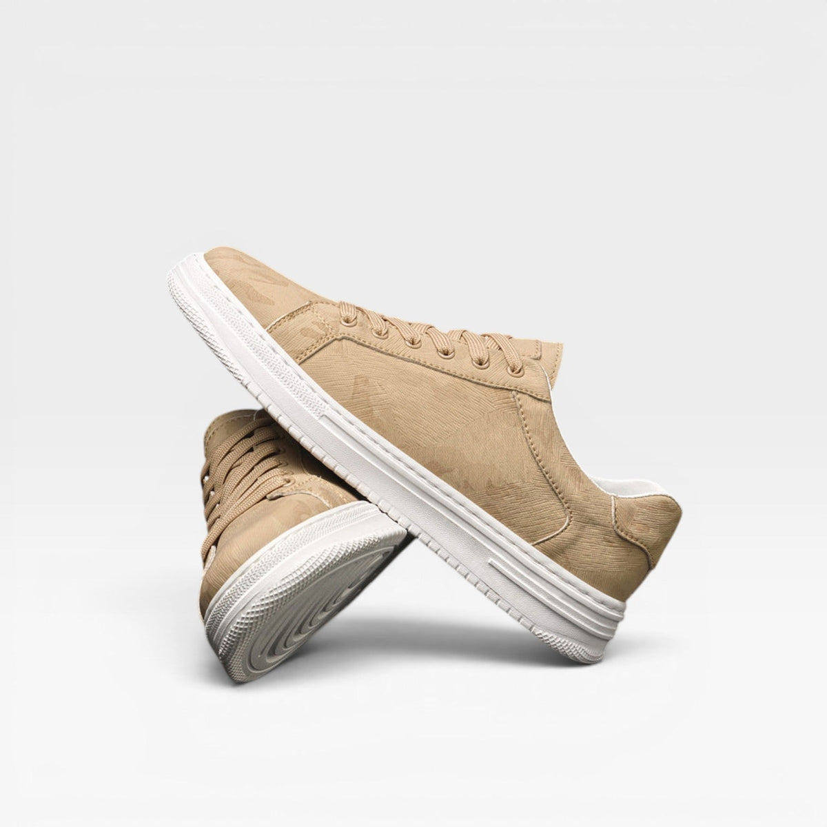 Men's Leather Trainers – Classic Lace Up Smart Casual Everyday Sneakers