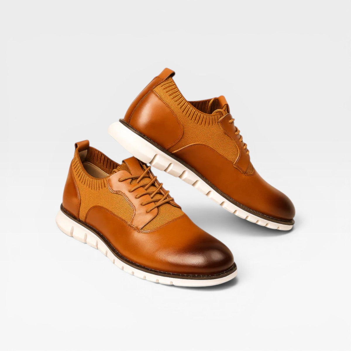 Men's Oxford Style Trainers – Smart Casual Lace Up Leather Sneakers
