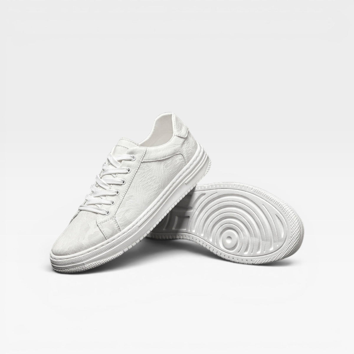 Men's Leather Trainers – Classic Lace Up Smart Casual Everyday Sneakers