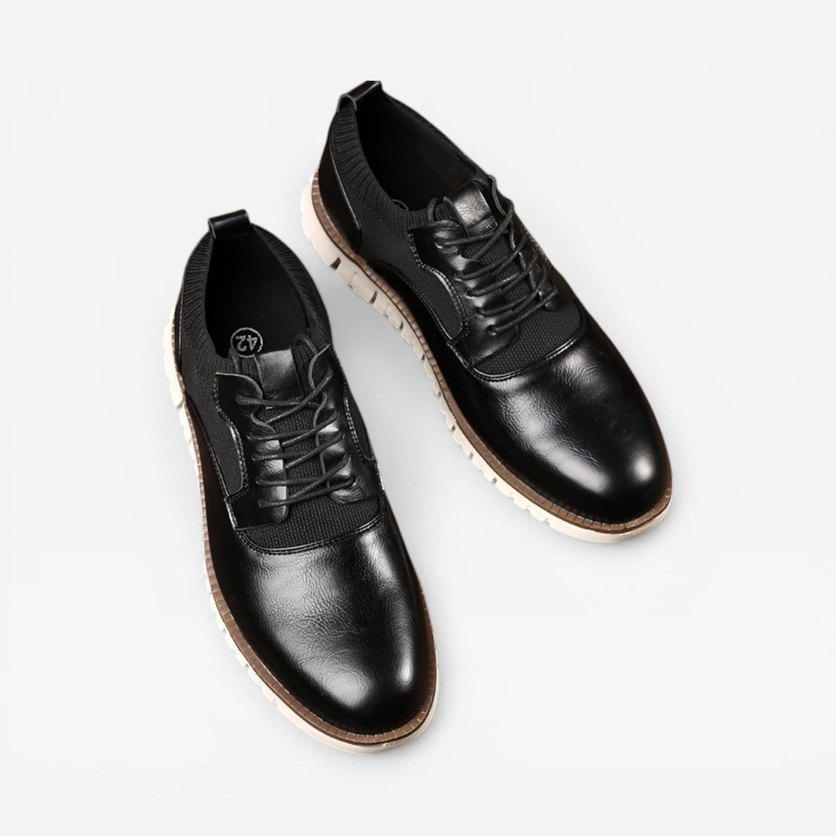 Men's Oxford Style Trainers – Smart Casual Lace Up Leather Sneakers