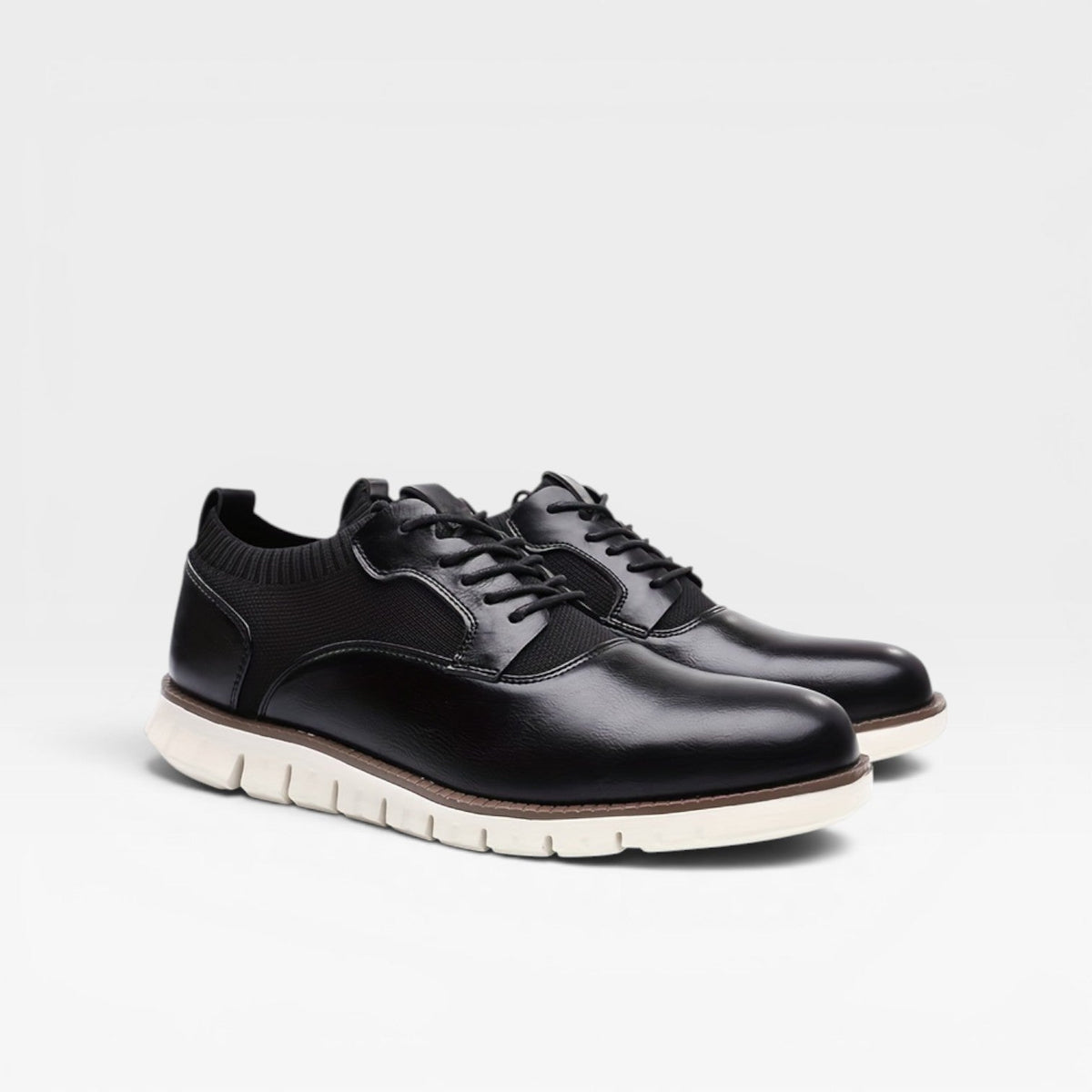 Men's Oxford Style Trainers – Smart Casual Lace Up Leather Sneakers