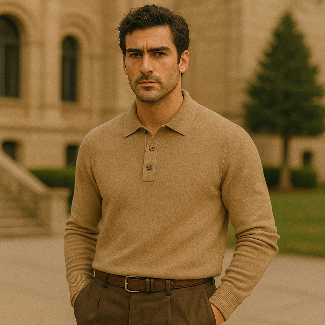 Beaumont Cashmere Polo Shirt