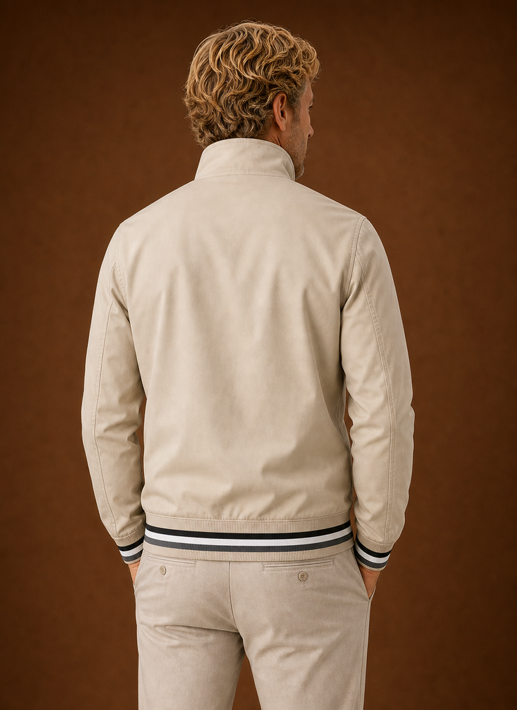 Men's Lightweight Bomber Jacket - Zip Up Windbreaker Coat | Areleon