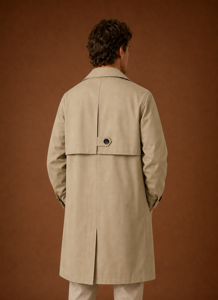 Men's Trench Coat - Mid-Long Overcoat | Areleon