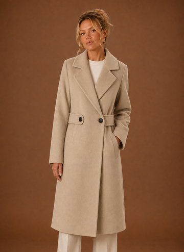 Women's Mid-Long Trench Coat - Outerwear Jacket | Areleon