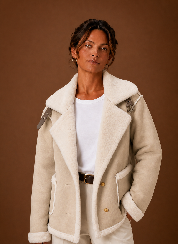 Women's Aviator Jacket - Flight Jacket Outerwear | Areleon