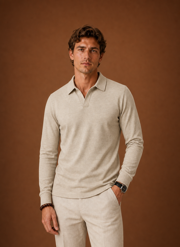 Men's Polo Shirt - Short Sleeve Button-Placket Golf Shirt | Areleon