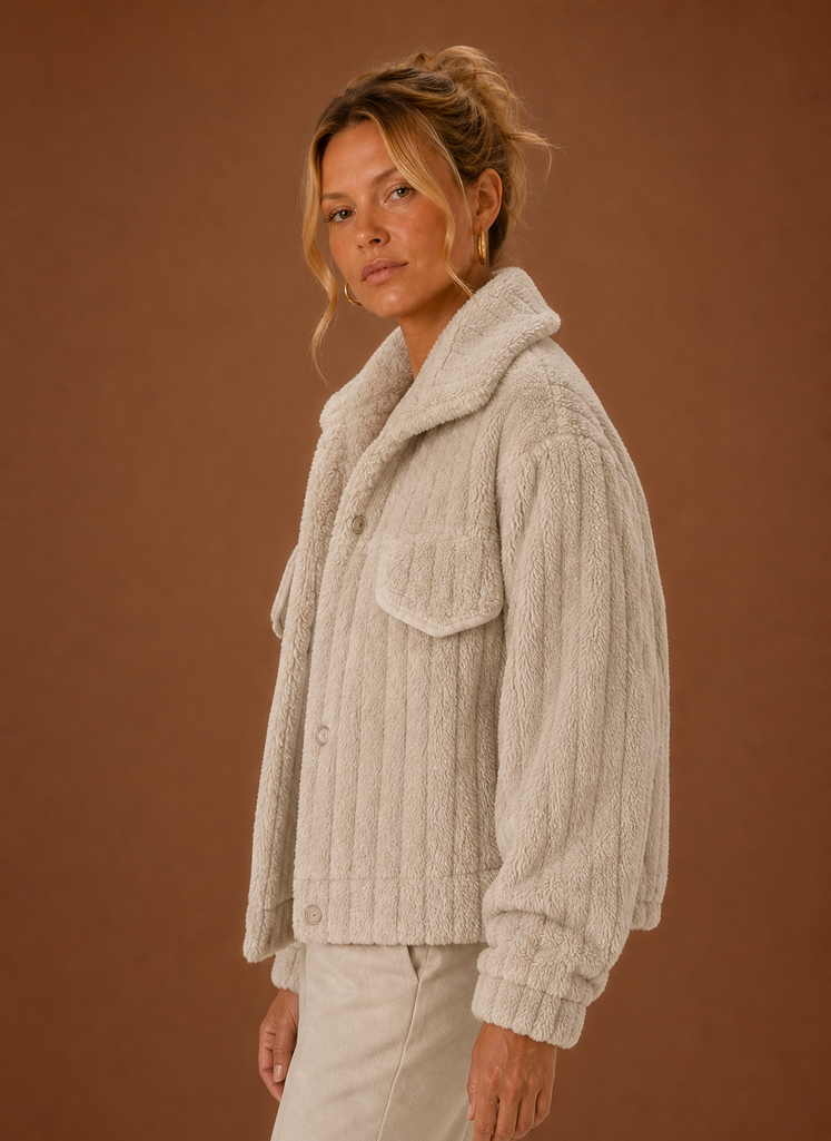 Women's Winter Coat - Oversized Teddy Jacket | Areleon