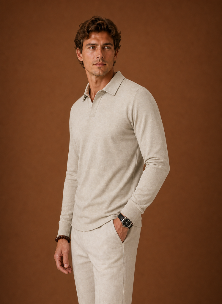 Men's Polo Shirt - Short Sleeve Button-Placket Golf Shirt | Areleon