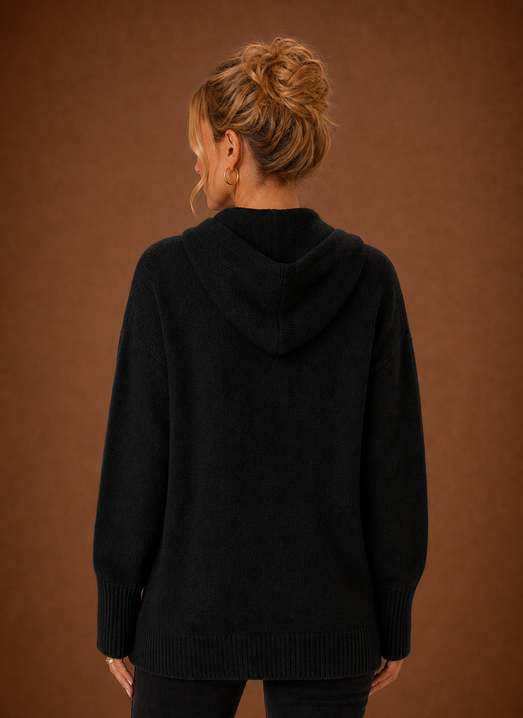 Women's Knit Cardigan - Oversized Button-Front Sweater | Areleon