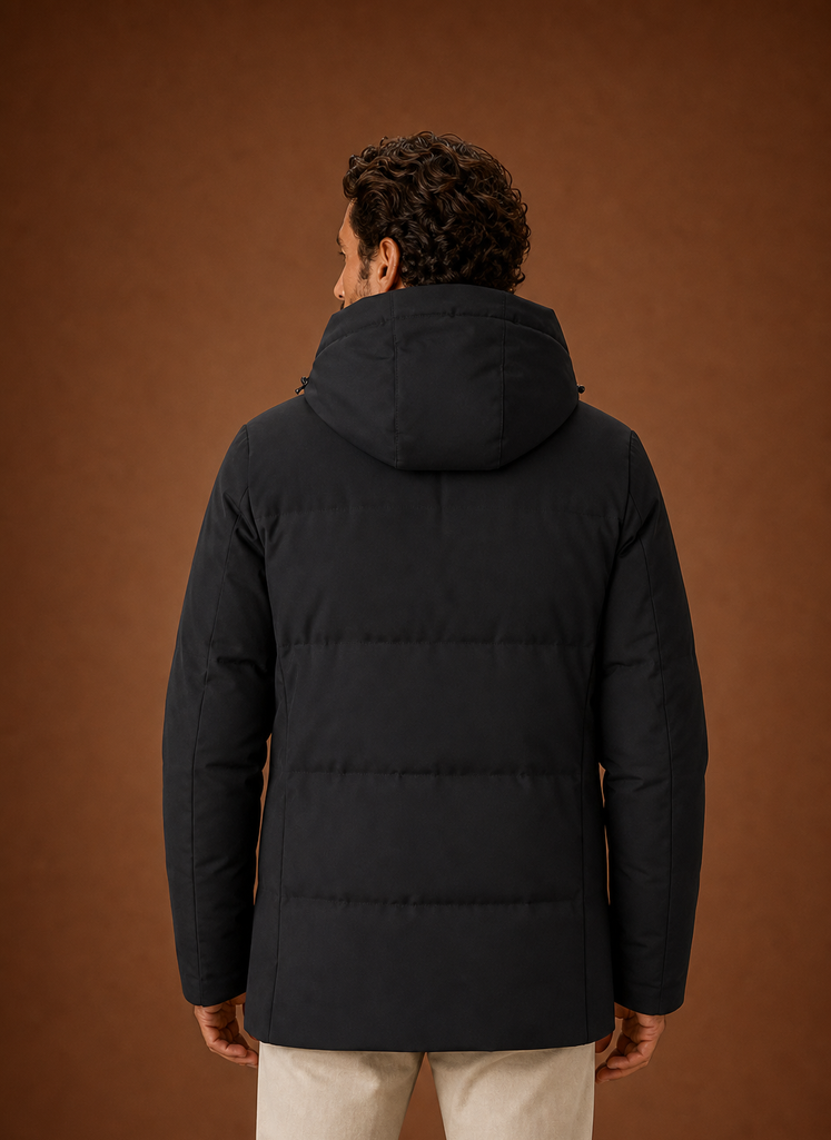 Men’s Hooded Winter Jacket - Insulated Puffer Coat | Areleon