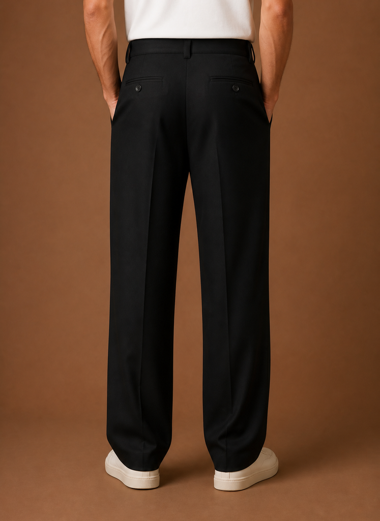 Men's Wide Leg Pleated Pants | Areleon