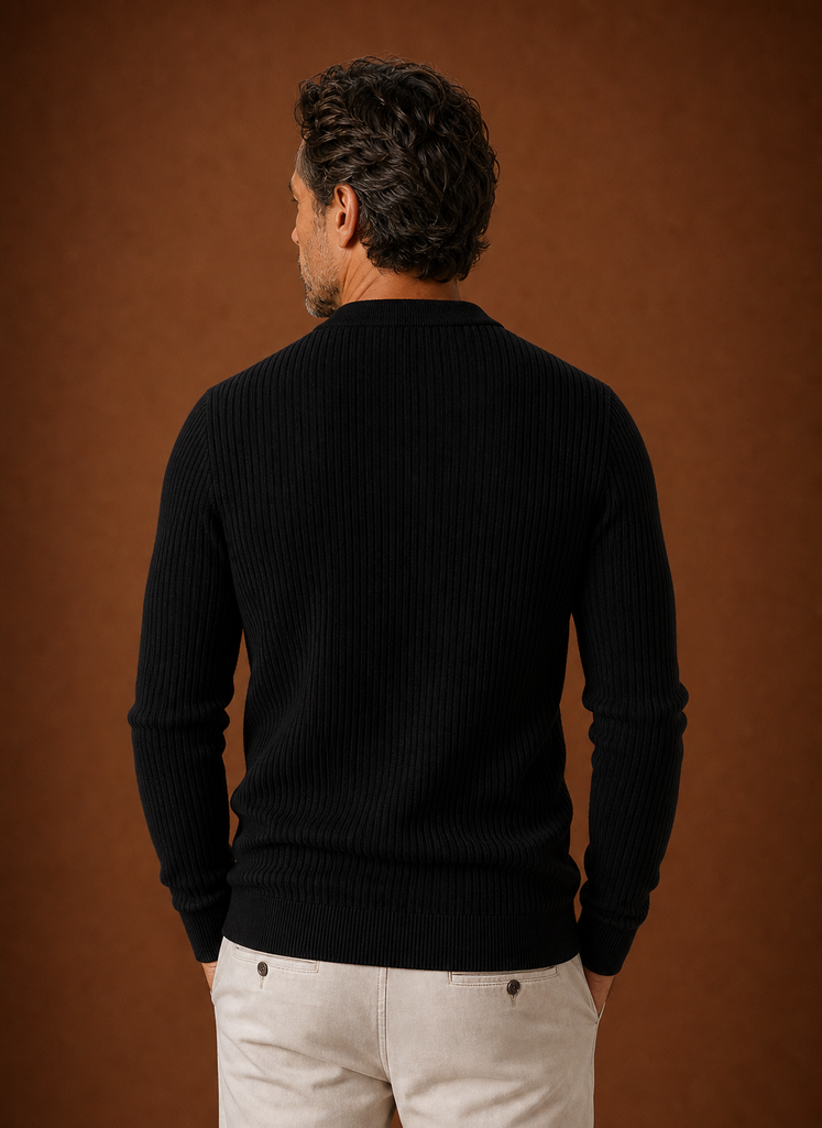 Men's Sweater Shirt - Pullover Knit Shirt | Areleon