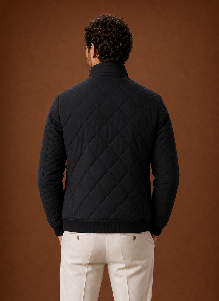 Men's Quilted Fleece Lined Winter Jacket | Areleon