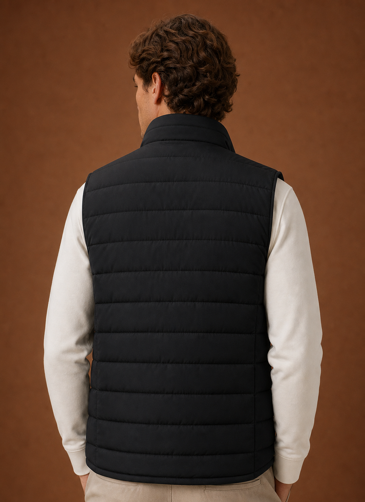 Men's Puffer Vest - Lightweight Quilted Winter Gilet | Areleon