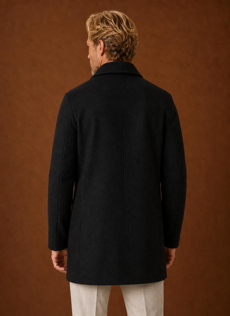 Men's Overcoat - Mid-Length Tailored Topcoat | Areleon