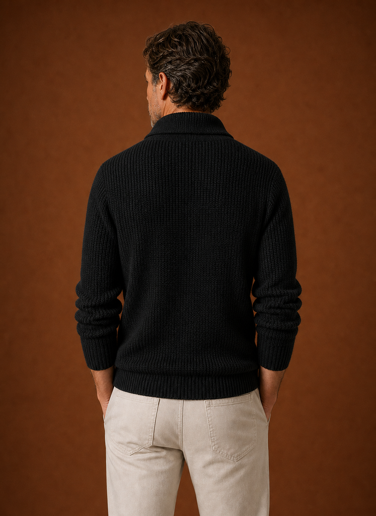 Men's Shawl Collar Cardigan - Knit Cardigan | Areleon