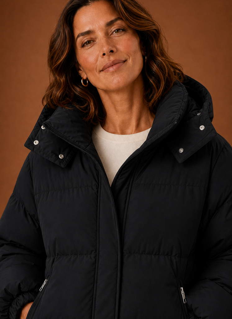Women's Warm Puffer Jacket - Oversized Winter Coat | Areleon