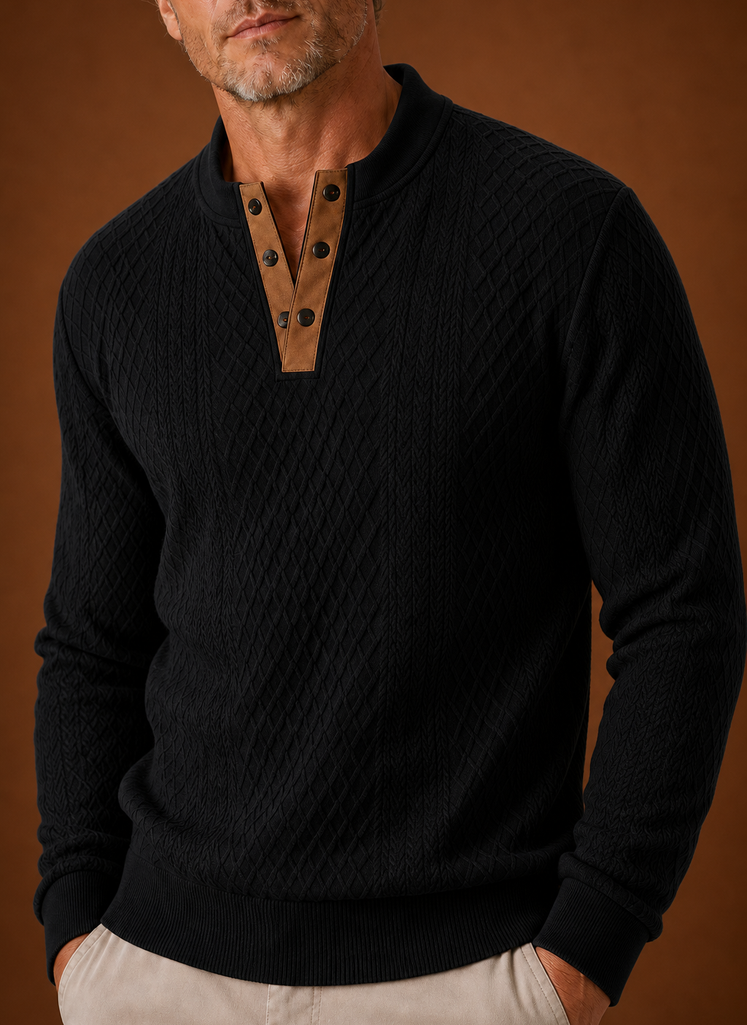 Men's Crewneck Sweater - Pullover for Layering & Office Wear | Areleon