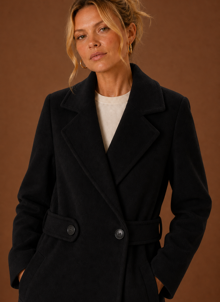 Women's Mid-Long Trench Coat - Outerwear Jacket | Areleon