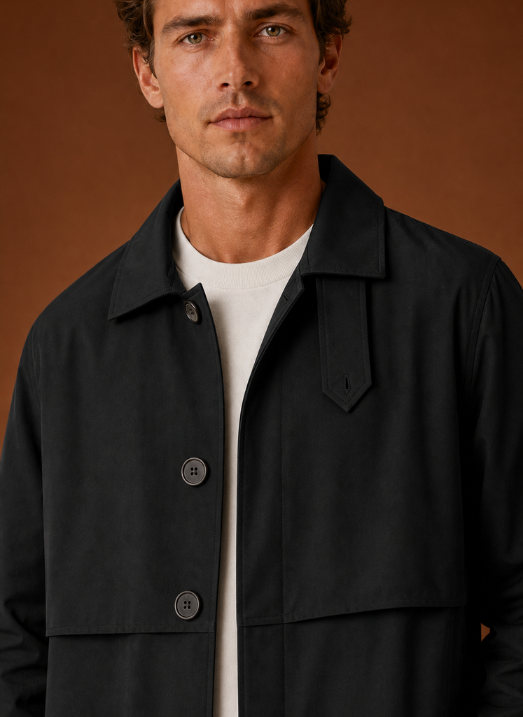 Men's Trench Coat - Mid-Long Overcoat | Areleon