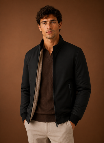 Men’s Lightweight Fleece Bomber Jacket | Areleon