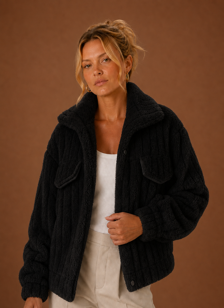 Women's Winter Coat - Oversized Teddy Jacket | Areleon